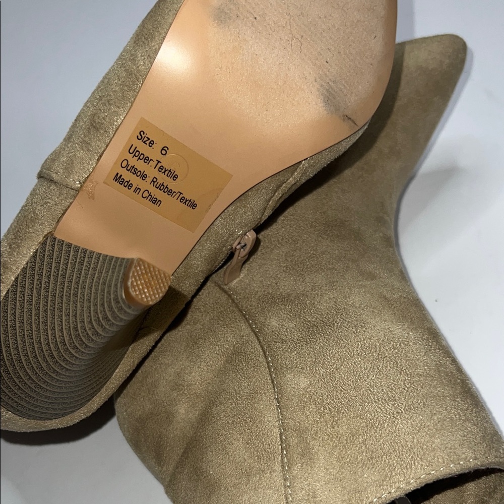 Olivia Miller Taupe Ankle Booties - Picture 7 of 7